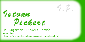 istvan pickert business card
